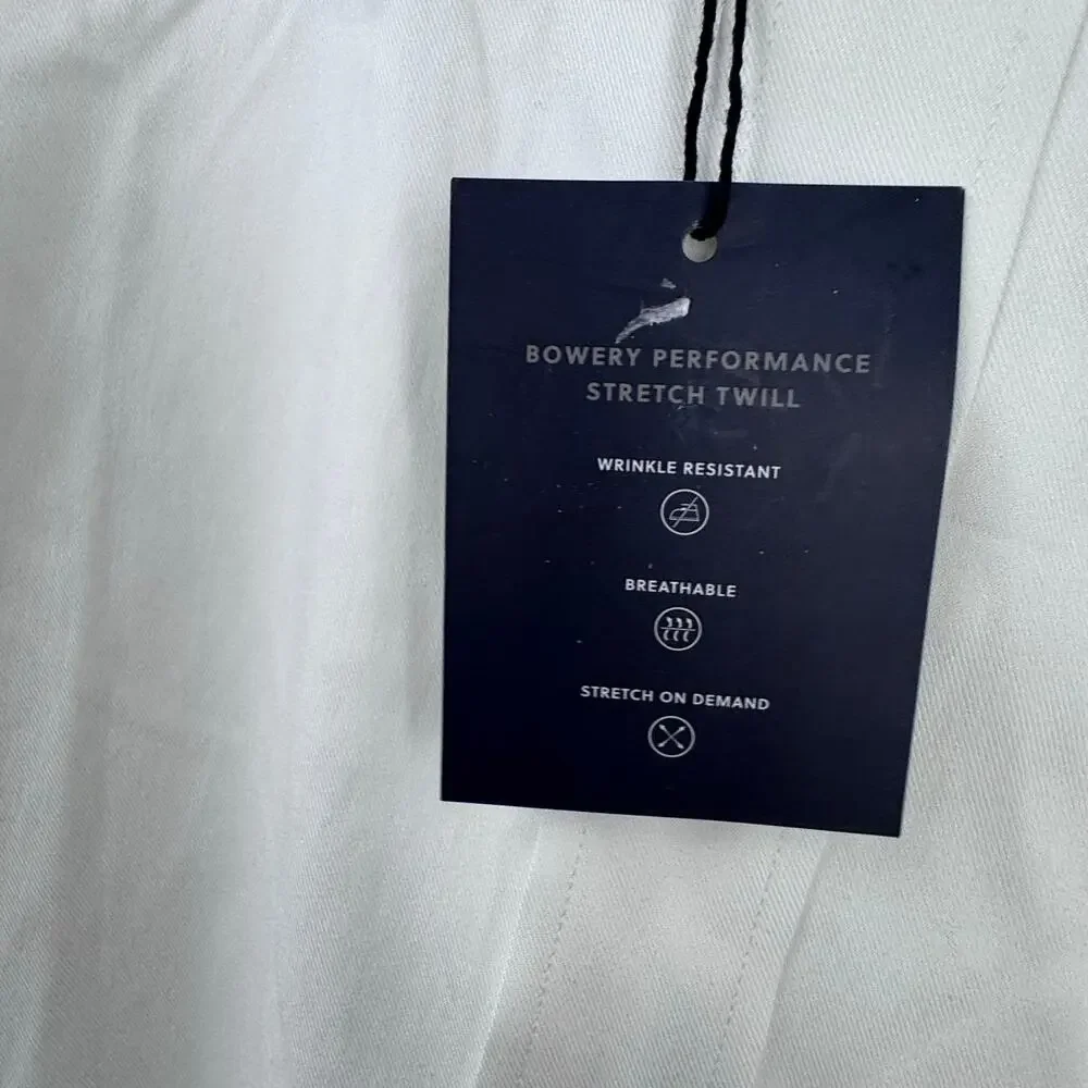 J. Crew Bowery Performance Stretch Dress Shirt Spread Collar White Size L NWT